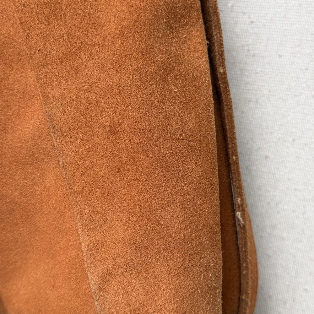 Lucky Brand Womens Brown Suede Leather Hobo Bag Tassel Purse Vintage Y2k Boho - Picture 10 of 16